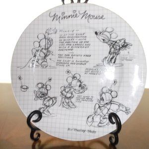 DISNEY MINNIE MOUSE SKETCHBOOK 10" Plate